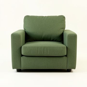 Sage Edge Upholstered Armchair - Green (synthetic illustration; no displayed measurements)