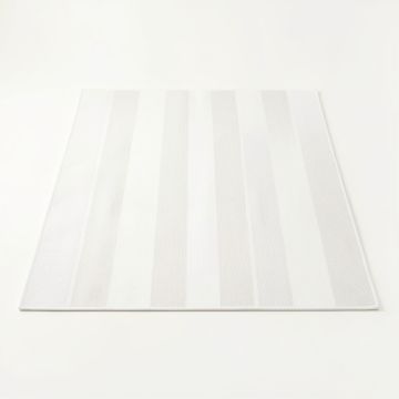 Dune Bluff Rectangular Outdoor Rug - White (synthetic illustration; no displayed measurements)