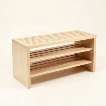 Meadow Canyon Shoe Storage Bench - Beige (synthetic illustration; no displayed measurements)