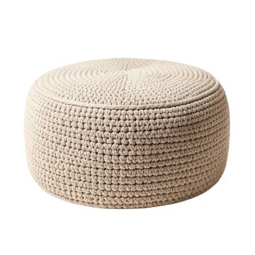 Giraldo Mabery Knitted Pouf (synthetic illustration; no displayed measurements)