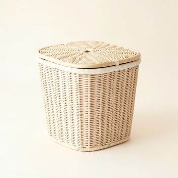 Ash Branch Laundry Hamper - White (synthetic illustration; no displayed measurements)