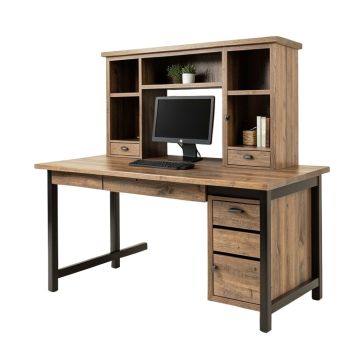 Home Office Computer Desk With Hutch