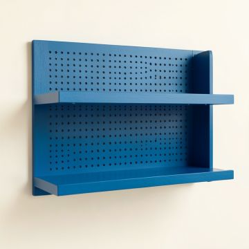 Shore Dale Empty Wall-Mounted Tool Organizer Panel - Blue (synthetic illustration; no displayed measurements)