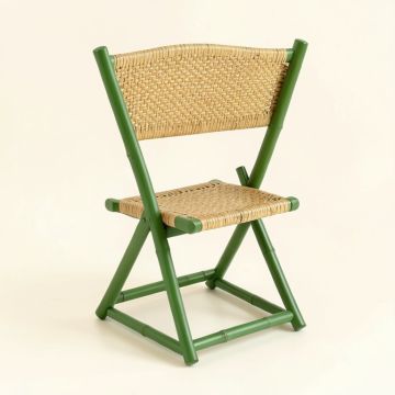 River Branch Folding Outdoor Chair - Green (synthetic illustration; no displayed measurements)