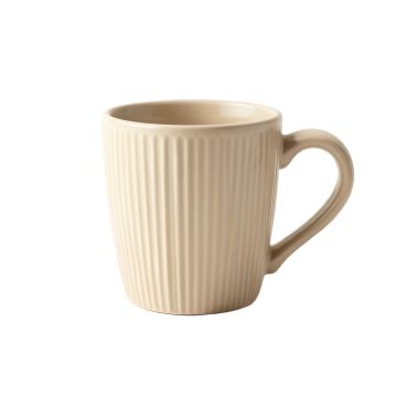 Slate Arc Ceramic Mug - Beige