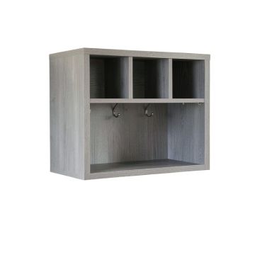 Sage Brook Wall-Mounted Entryway Organizer Shelf - Gray