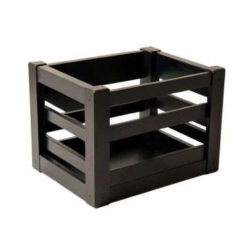 Aspen Bridge Empty Furniture-Style Pet Crate - Black