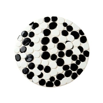 Penny Porcelain Penny Round Mosaic Wall & Floor Tile