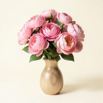 Peonies Floral Arrangement In Vase (synthetic illustration; no displayed measurements)