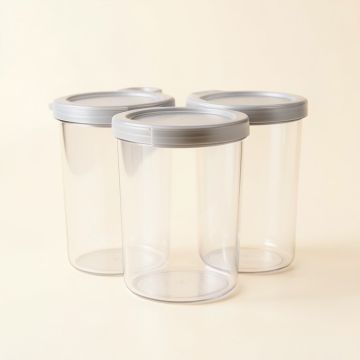 Ziggy Airtight Food Storage 3 Piece Kitchen Canister Set (synthetic illustration; no displayed measurements)