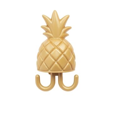 Gilded Pineapple Shower Curtain Hooks
