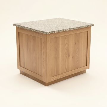 Rabin Kitchen Island With Granite Top (synthetic illustration; no displayed measurements)