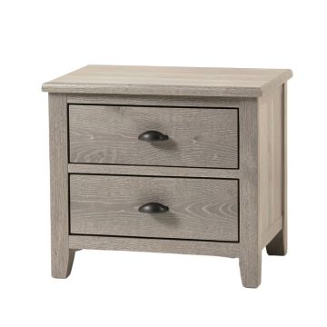 Ash Edge Nightstand - Gray