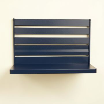 Ridge Bend Wall-Mounted Entryway Organizer Shelf - Navy (synthetic illustration; no displayed measurements)