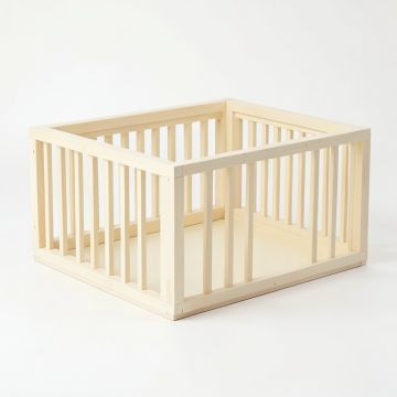 Dune Canyon Empty Furniture-Style Pet Crate - Cream (synthetic illustration; no displayed measurements)