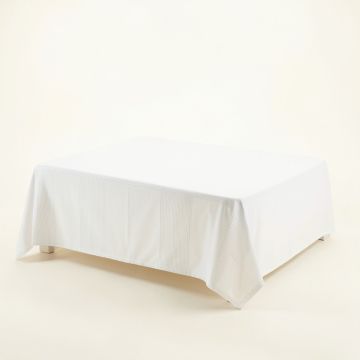 Linden Branch Flat Bed Sheet - White (synthetic illustration; no displayed measurements)