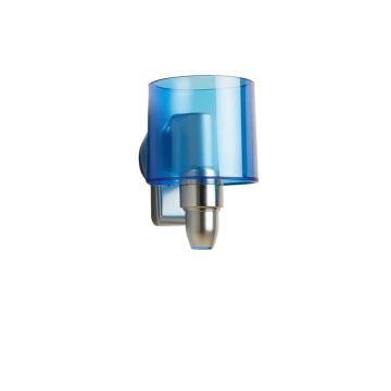 Holly Bend Wall Sconce Mounted On A Plain Wall - Blue