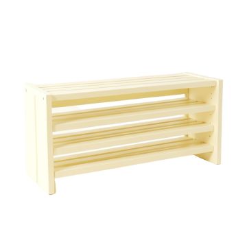 Ridge Branch Shoe Storage Bench - Ivory
