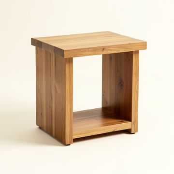 Wooden End Table (synthetic illustration; no displayed measurements)