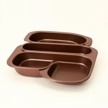 Ayesha Collection Nonstick Bakeware Cake Pan And Cookie Pan Set , 3-Piece , Copper (synthetic illustration; no displayed measurements)