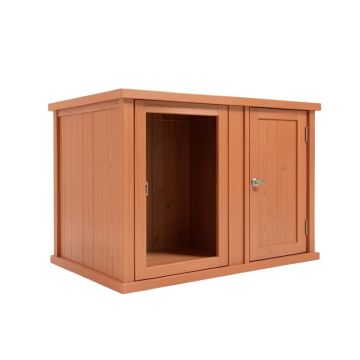 Hazel Branch Empty Furniture-Style Litter Enclosure - Terracotta