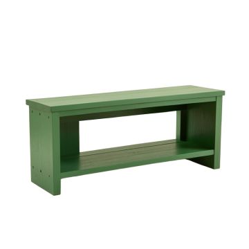 Rowan Branch Narrow Outdoor Storage Bench - Green