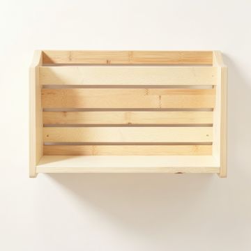 Field Bridge Wall-Mounted Entryway Organizer Shelf - Cream (synthetic illustration; no displayed measurements)
