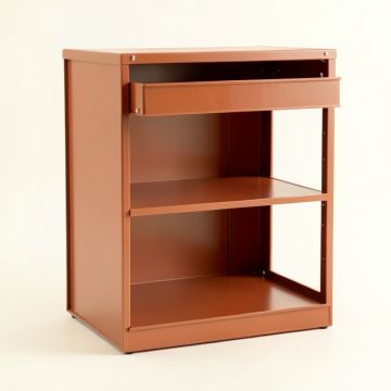 Spruce Bend Empty Mug-Storage Cabinet Insert - Terracotta (synthetic illustration; no displayed measurements)