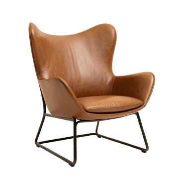 Natosha 26 '' Wide Cowhide Butterfly Chair