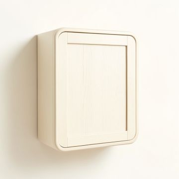 Rowan Bend Wall-Mounted Entry Cabinet - Ivory (synthetic illustration; no displayed measurements)