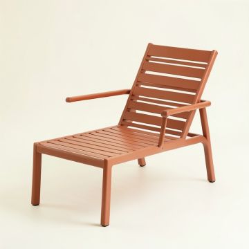 Harbor Branch Outdoor Lounge Chair - Terracotta (synthetic illustration; no displayed measurements)