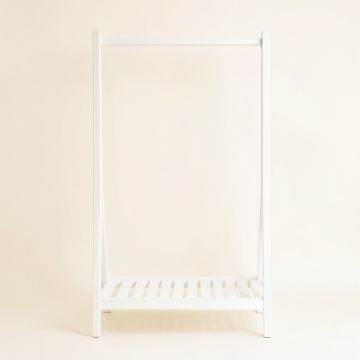 Cliff Brook Empty Garment Rack - White (synthetic illustration; no displayed measurements)