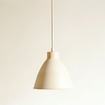 Moss Canyon Pendant Light Suspended From One Plain Cable - Cream (synthetic illustration; no displayed measurements)