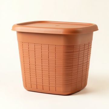Shore Canyon Laundry Hamper - Terracotta (synthetic illustration; no displayed measurements)