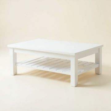 Field Crest Coffee Table - White (synthetic illustration; no displayed measurements)