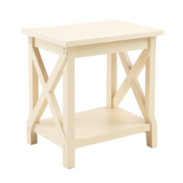 Pine Crest Side Table - Cream