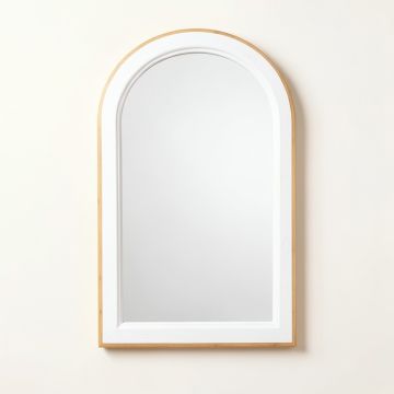Clay Canyon Framed Wall Mirror - White (synthetic illustration; no displayed measurements)