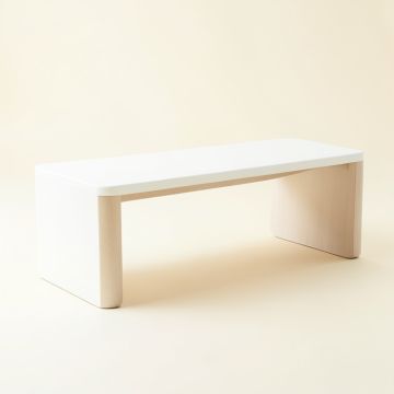 Holly Canyon Indoor Bench - White (synthetic illustration; no displayed measurements)