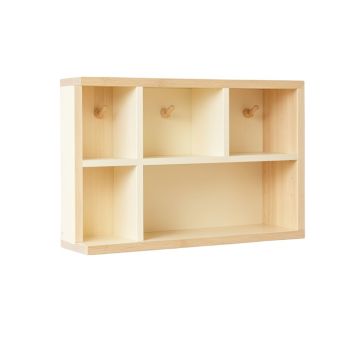Oak Bend Wall-Mounted Entryway Organizer Shelf - Cream