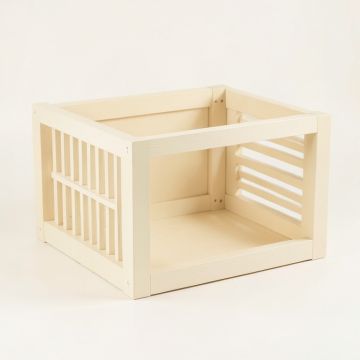 Field Branch Empty Furniture-Style Pet Crate - Cream (synthetic illustration; no displayed measurements)
