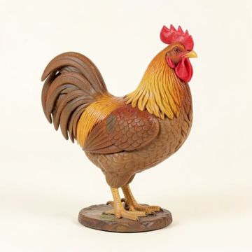 Dunellen Farmhouse Rooster 2 Piece Figurine Set (synthetic illustration; no displayed measurements)