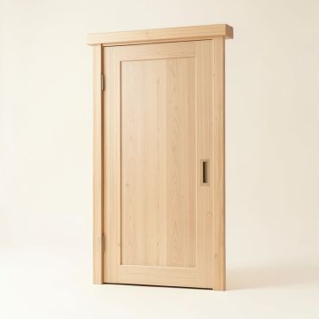 Plush Wood Planum Sliding Closet Door (synthetic illustration; no displayed measurements)