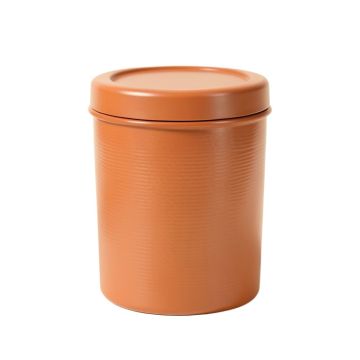 Oak Brook Storage Canister With Lid - Terracotta