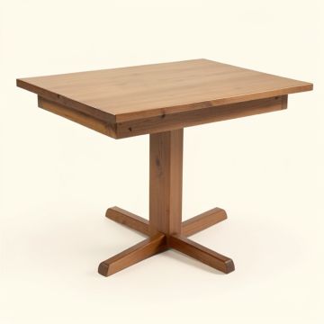 Poe Cross-Buck Extendable Dining Table (synthetic illustration; no displayed measurements)