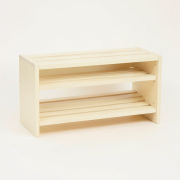 Lake Bridge Shoe Storage Bench - Cream (synthetic illustration; no displayed measurements)