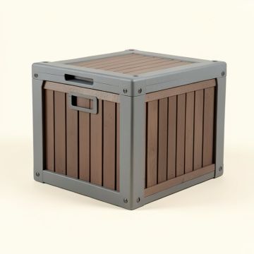Ailsa 100 Gallon Water Resistant Synthetic Wood Lockable Deck Box (synthetic illustration; no displayed measurements)