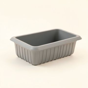 Dawn Crossing Empty Railing Planter With Integral Brackets - Gray (synthetic illustration; no displayed measurements)
