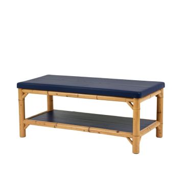Clay Arc Indoor Bench (synthetic illustration; no displayed measurements)