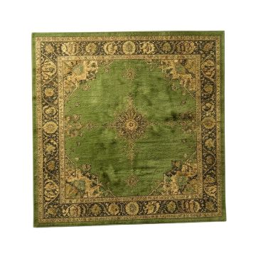 Meda Oriental Green Area Rug