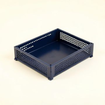 Hill Dale Empty Under-Desk Cable Tray - Navy (synthetic illustration; no displayed measurements)